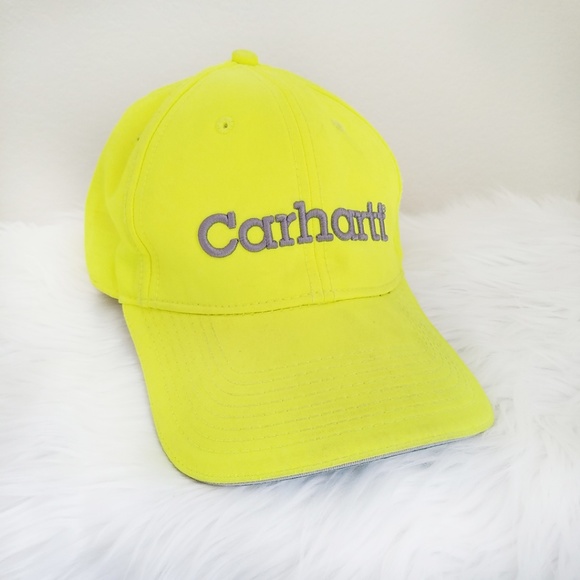 neon carhartt hat